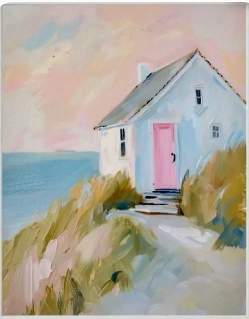 Friday night Acrylics - April 24th at 6pm - Paradise Art Center - Seaside Cabin