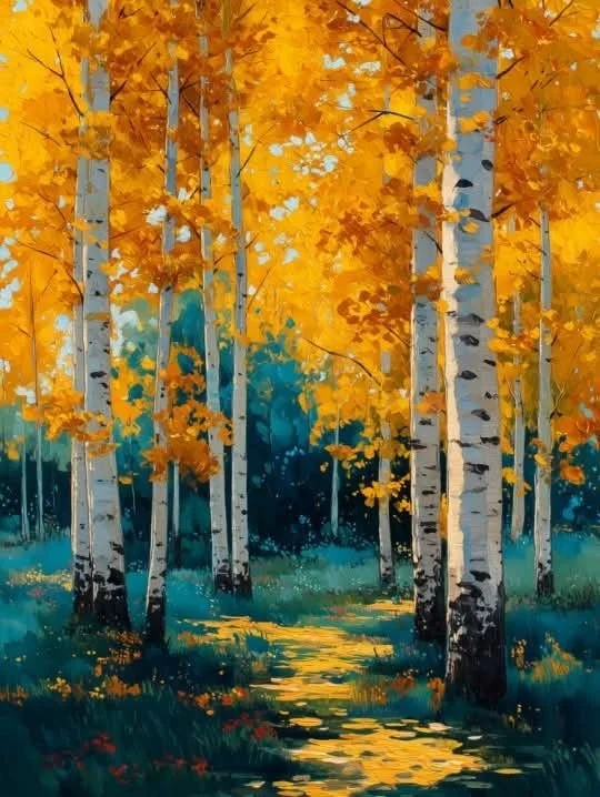 October Monthly - Acrylic class (4 weeks) - Autumn Beauty - 12pm - 2pm Tuesdays