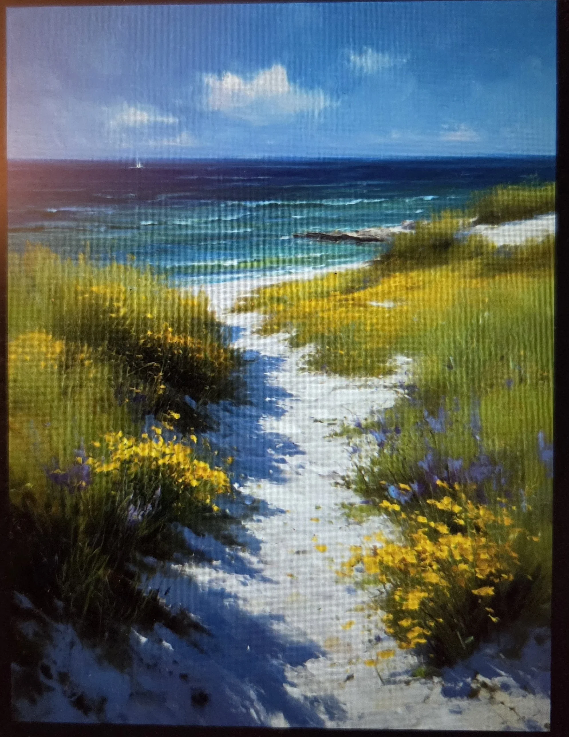 Month by month class - June 9 - 30th at 6pm - Acrylic Beach path