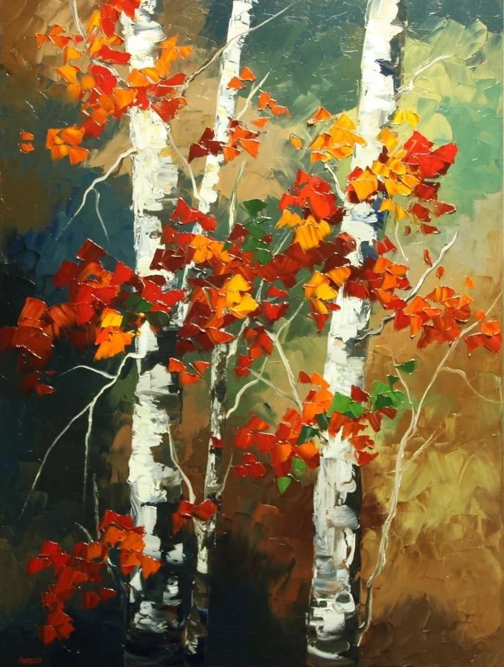 Sunday September 27 at 1pm - Acrylic Autumn Aspen - 1459 Humboldt Rd, Chico