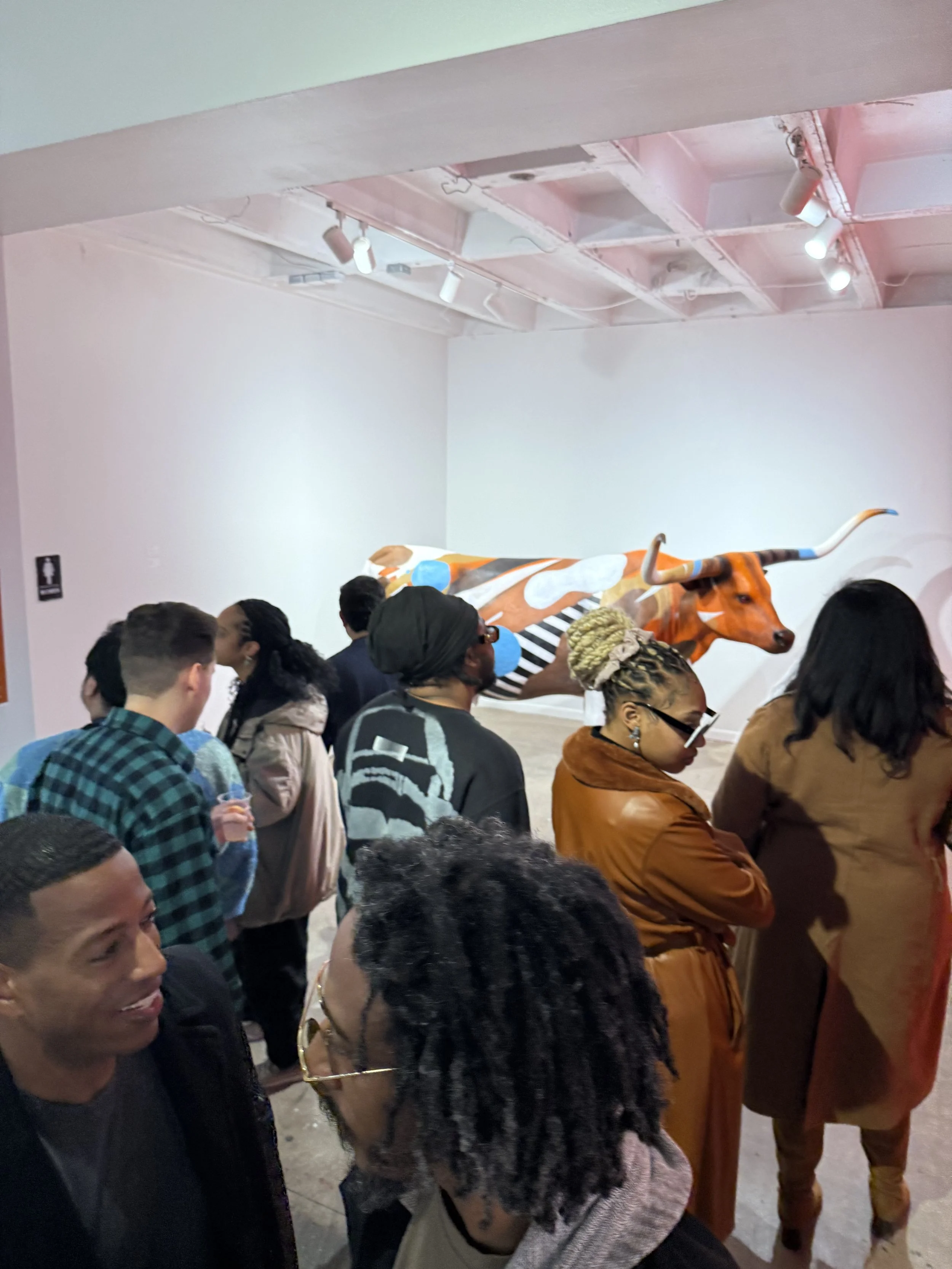 Bull with Blue Spots