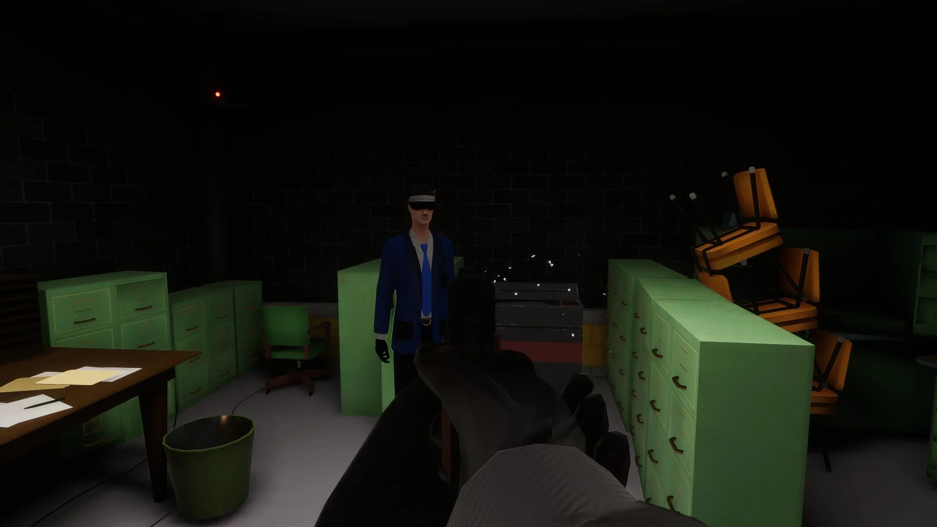 A spy caught shredding documents to decrease evidence!