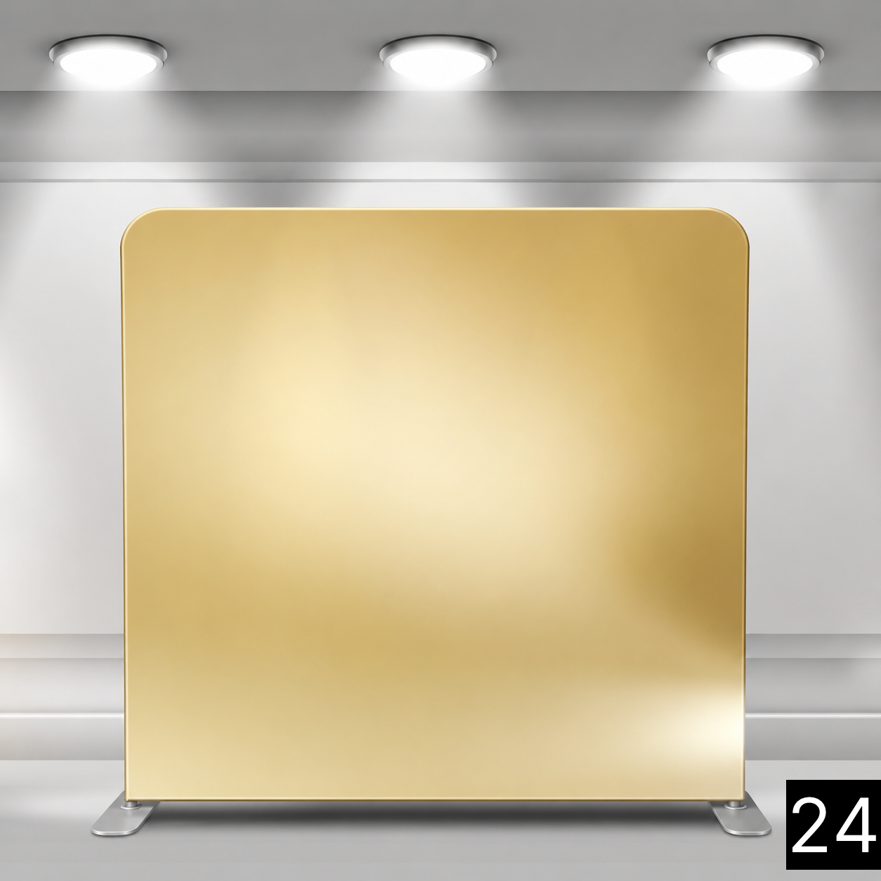 Smooth, solid warm gold backdrop with a soft luminous glow. Bold and celebratory. Perfect for award ceremonies, milestone birthdays, anniversaries, and upscale events