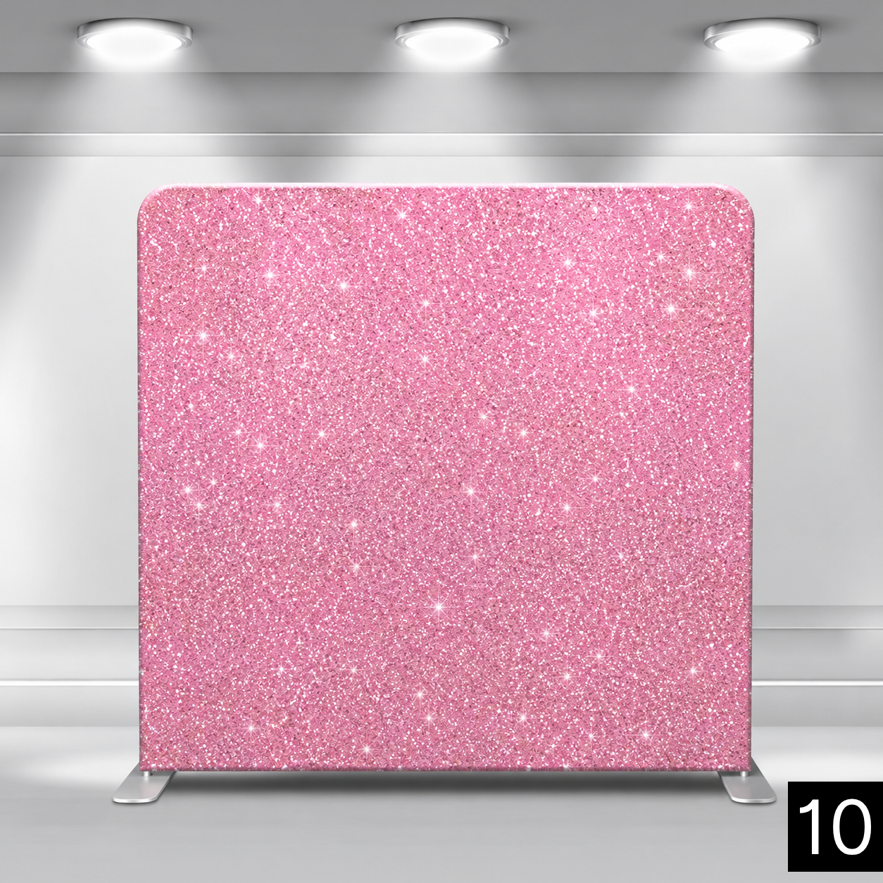All-over bubblegum pink glitter with soft white sparkle accents. Fun and feminine. Perfect for birthdays, baby showers, bridal showers, and bachelorette parties