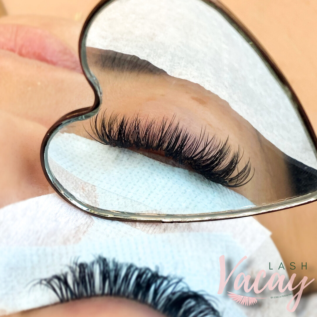 Why use a mirror like this when lashing?​​​​​​​​
Cute little mirrors like this help us check our work and get a preview of what the lashes will look like once the client opens their eyes 👀 ​​​​​​​​
I&rsquo;m constantly checking my work😅 🪞 ​​​​​​​​