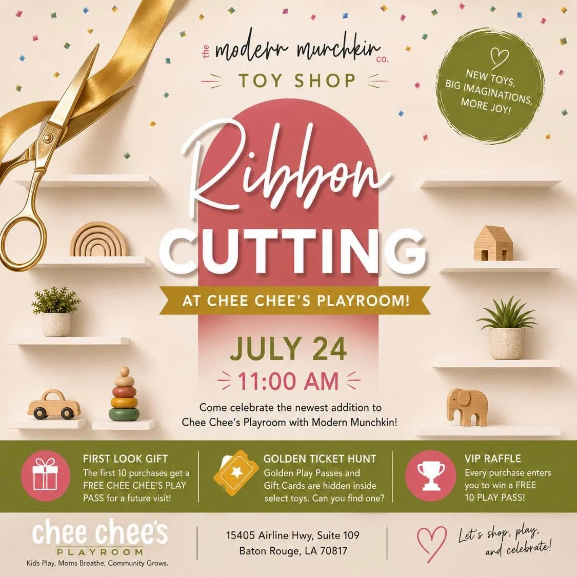 🎉 The Modern Munchkin Ribbon Cutting Celebration