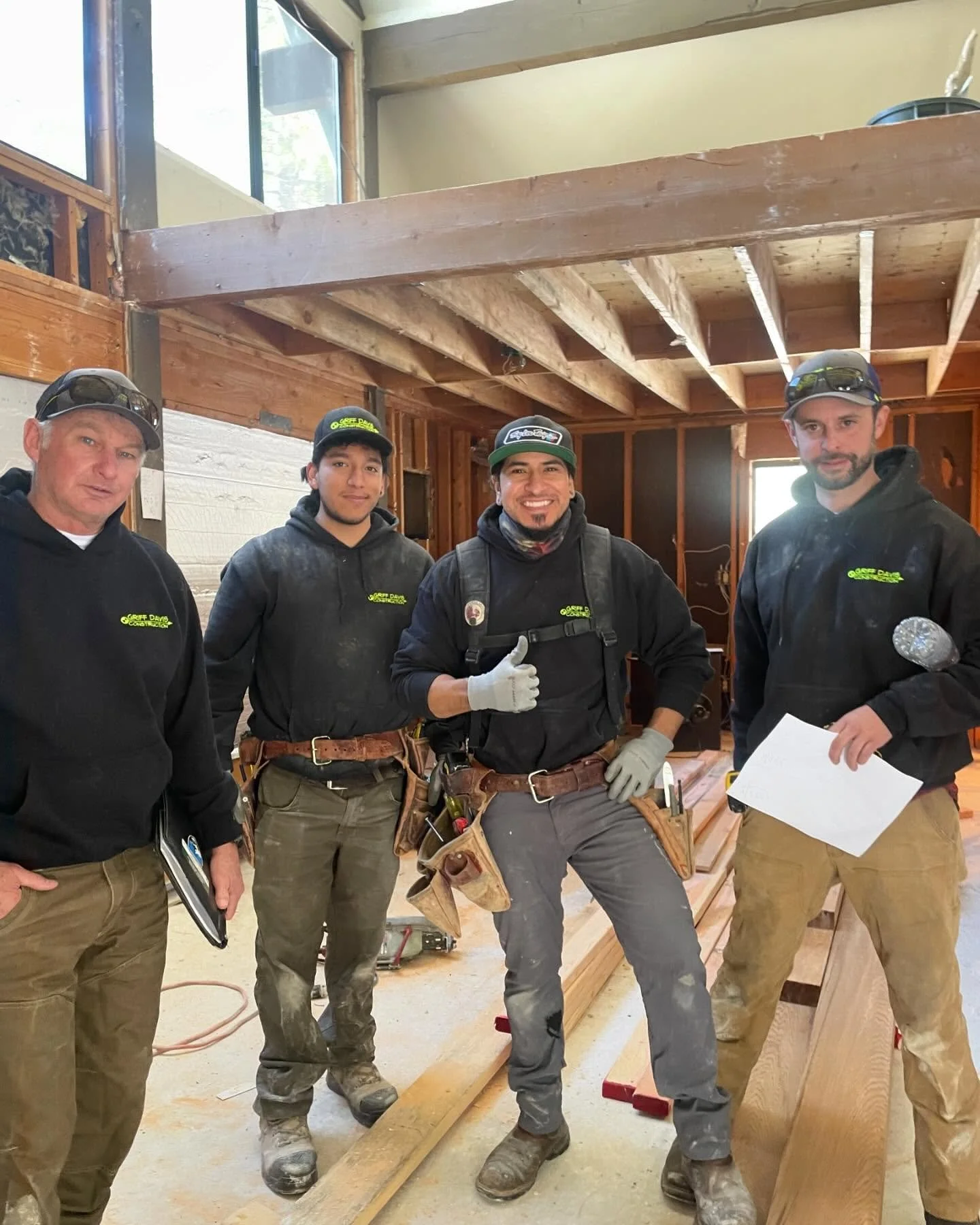 Full gut remodel underway 🛠️🪚🪛🧰🔩 #mountaincabin #truckee #griffdavisconstruction