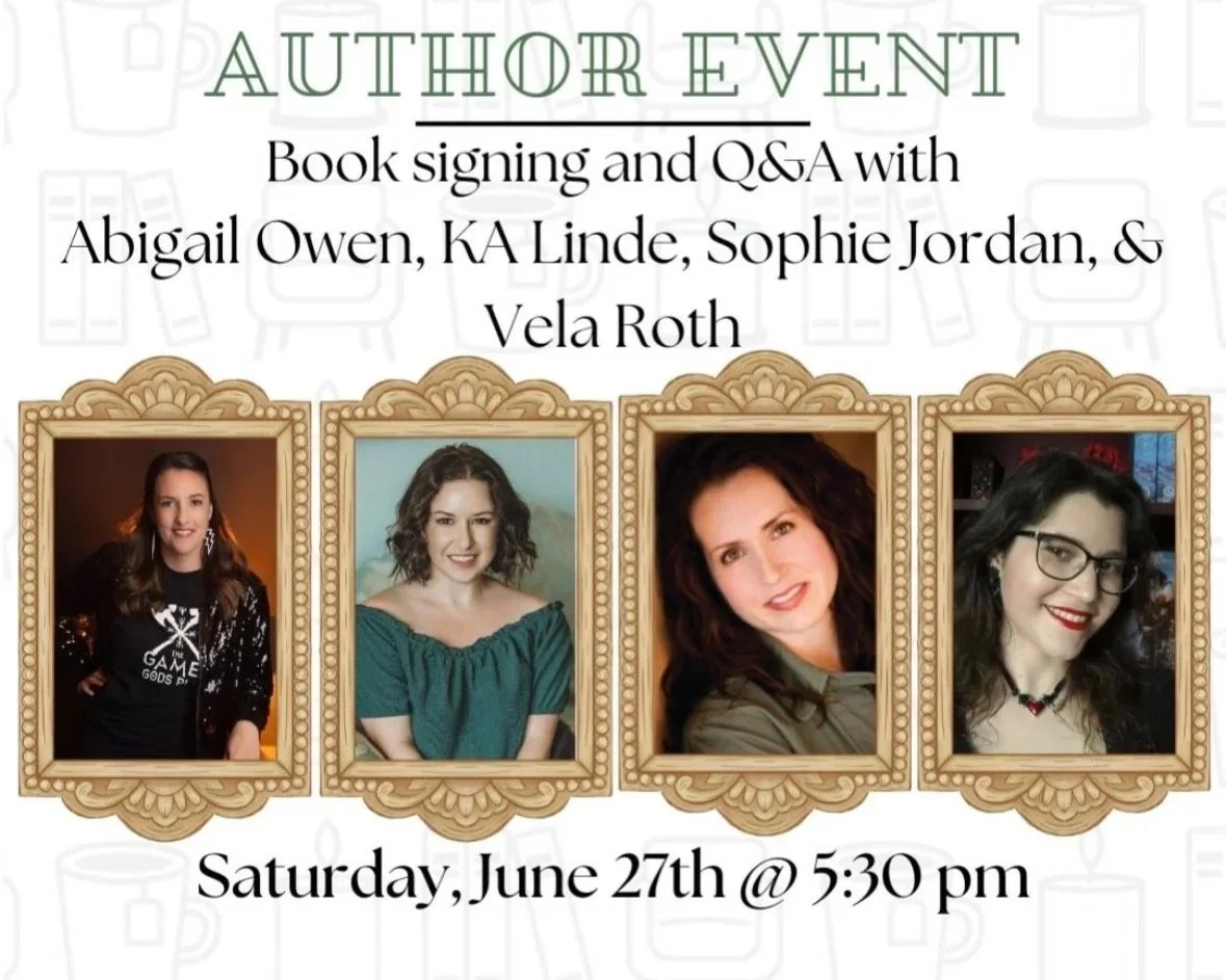 Book Signing: Abigail Owen, KA Linde, Sophie Jordan, & Vela Roth