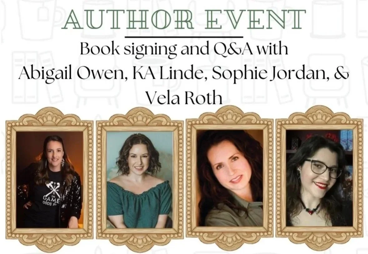 Book Signing: Abigail Owen, KA Linde, Sophie Jordan, & Vela Roth