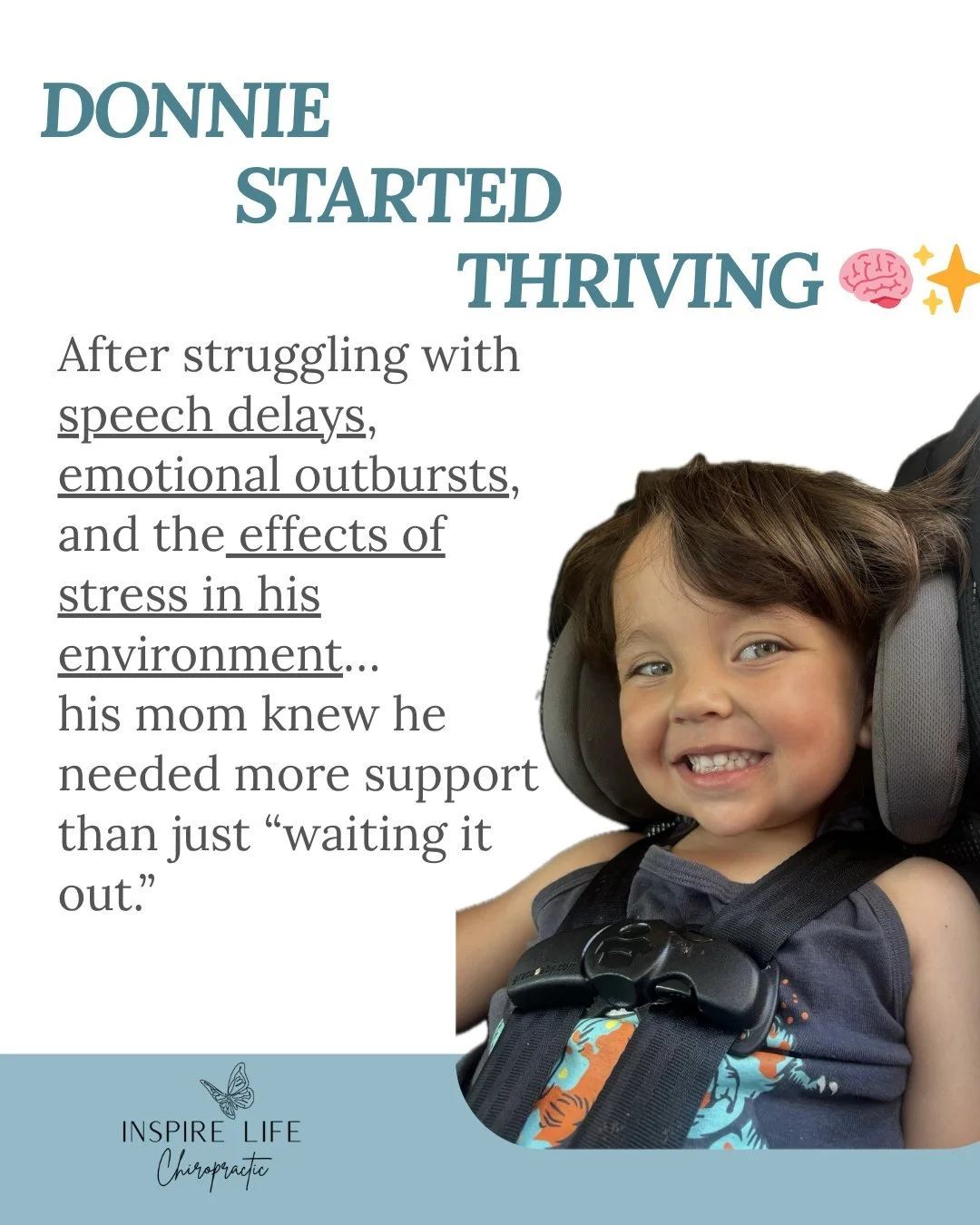 &ldquo;I just felt like he needed extra care&hellip;&rdquo; 🫶

Donnie's mom brought him in because he was struggling with:

▪️ Language development 🗣️
▪️ Emotional regulation 😣
▪️ Stress from things in his environment

And she just knew&hellip; he