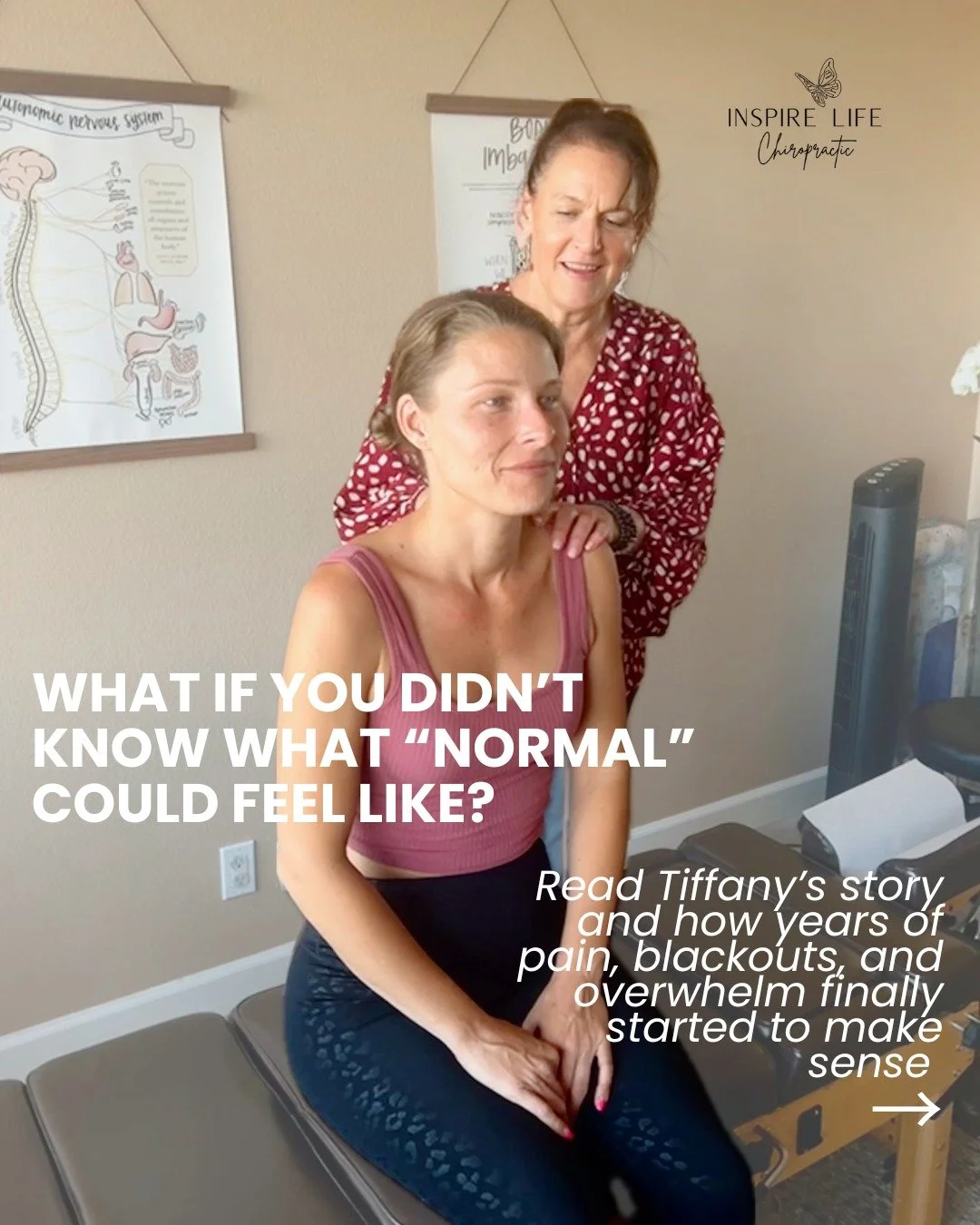 For most of her life, Tiffany thought pain, blackouts, dizzy spells, and constant overwhelm were just part of her normal. 💭

She had learned how to push through:
🧠 the migraines
😩 the tension
😴the exhaustion
⛓️&zwj;💥 feeling disconnected in her 