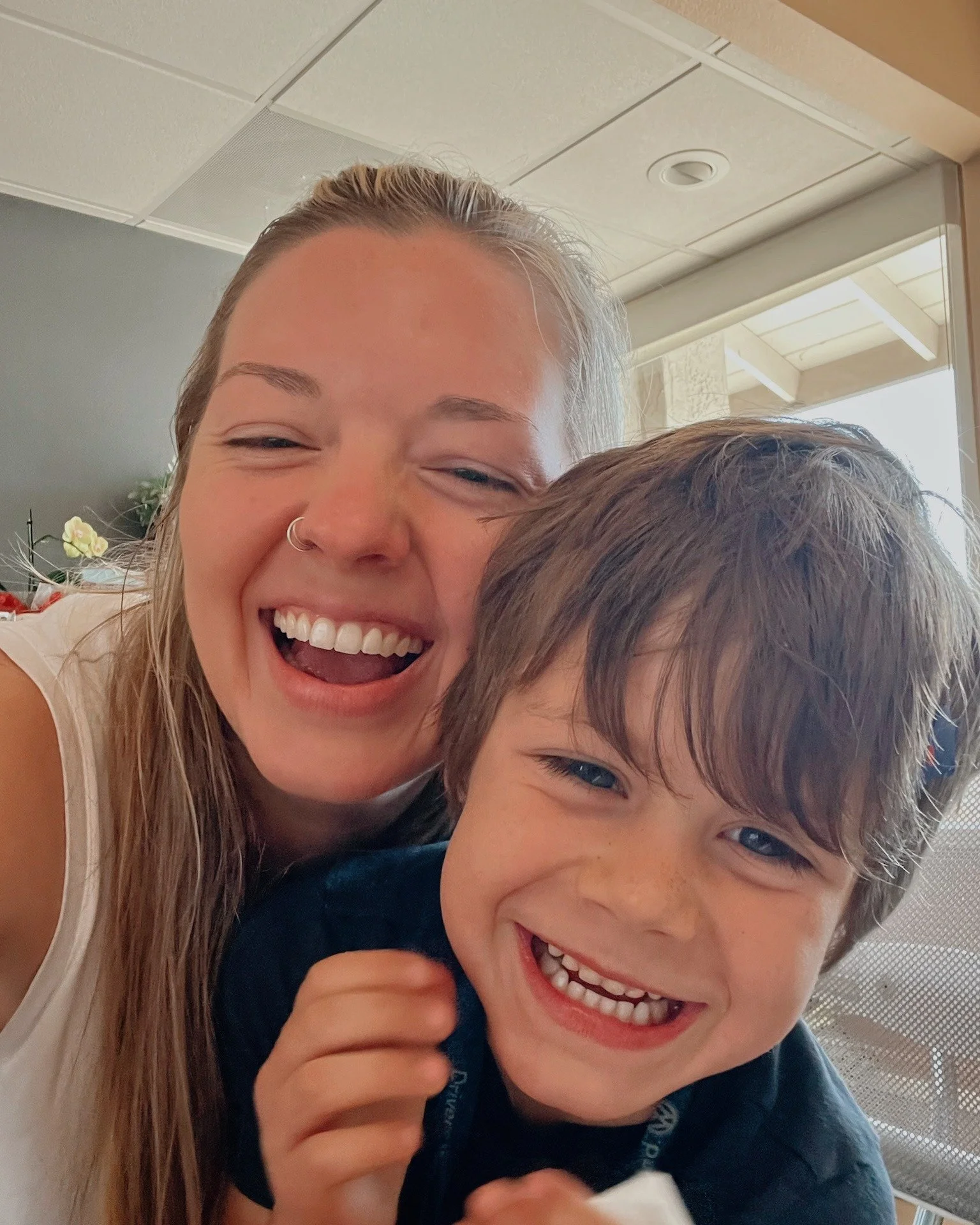 He told us today he&rsquo;s going to work here forever!&hellip; and honestly we already started his training 😂🤍

 #pediatricchiropractic #wholefamilychiro #funnymoments