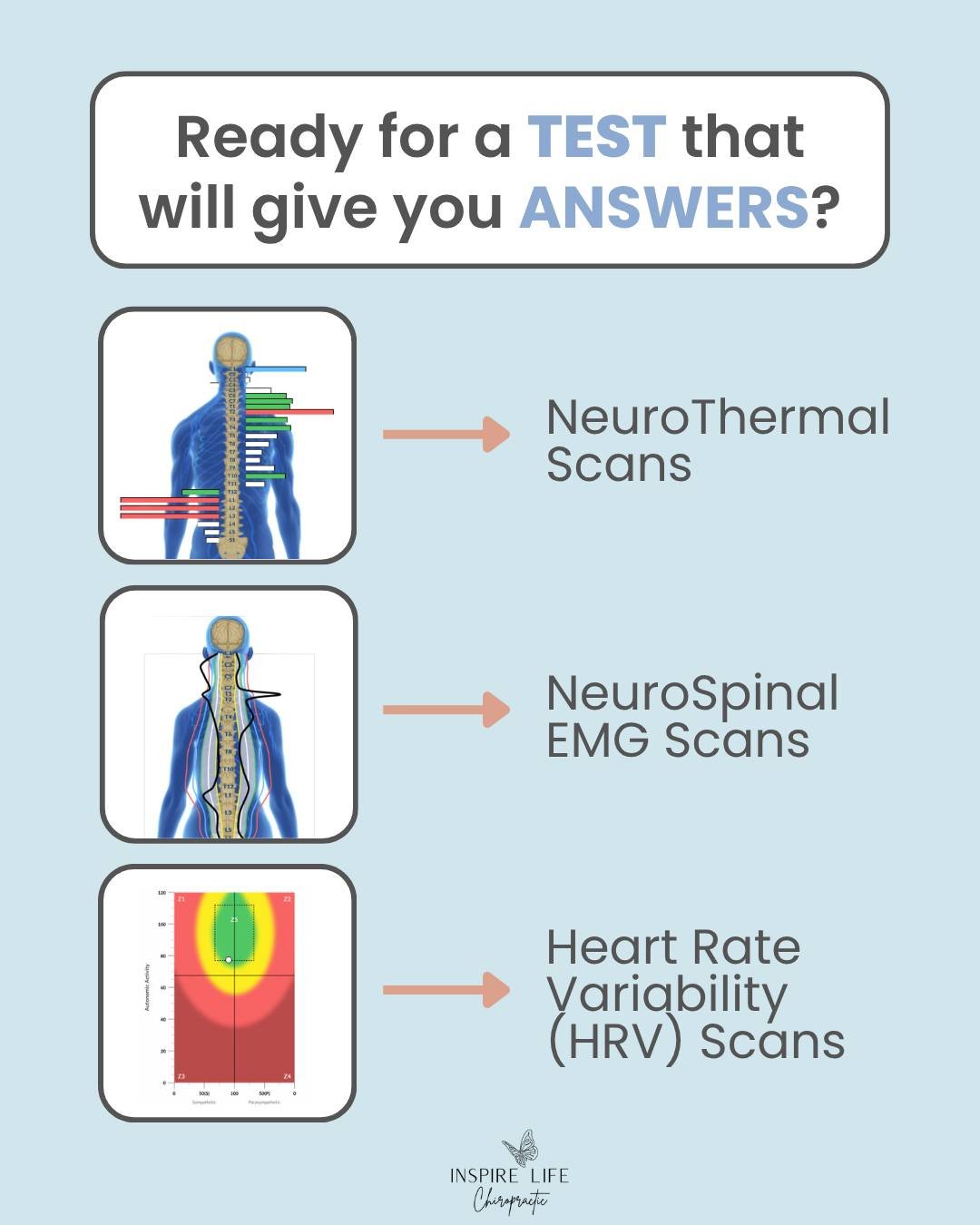 "Let's get you scanned." 🤍

It's one of the things you'll hear us say most often at Inspire Life Chiropractic...and for good reason.

Our three INSiGHT Scans give us an objective look at how your child's nervous system is adapting to stres