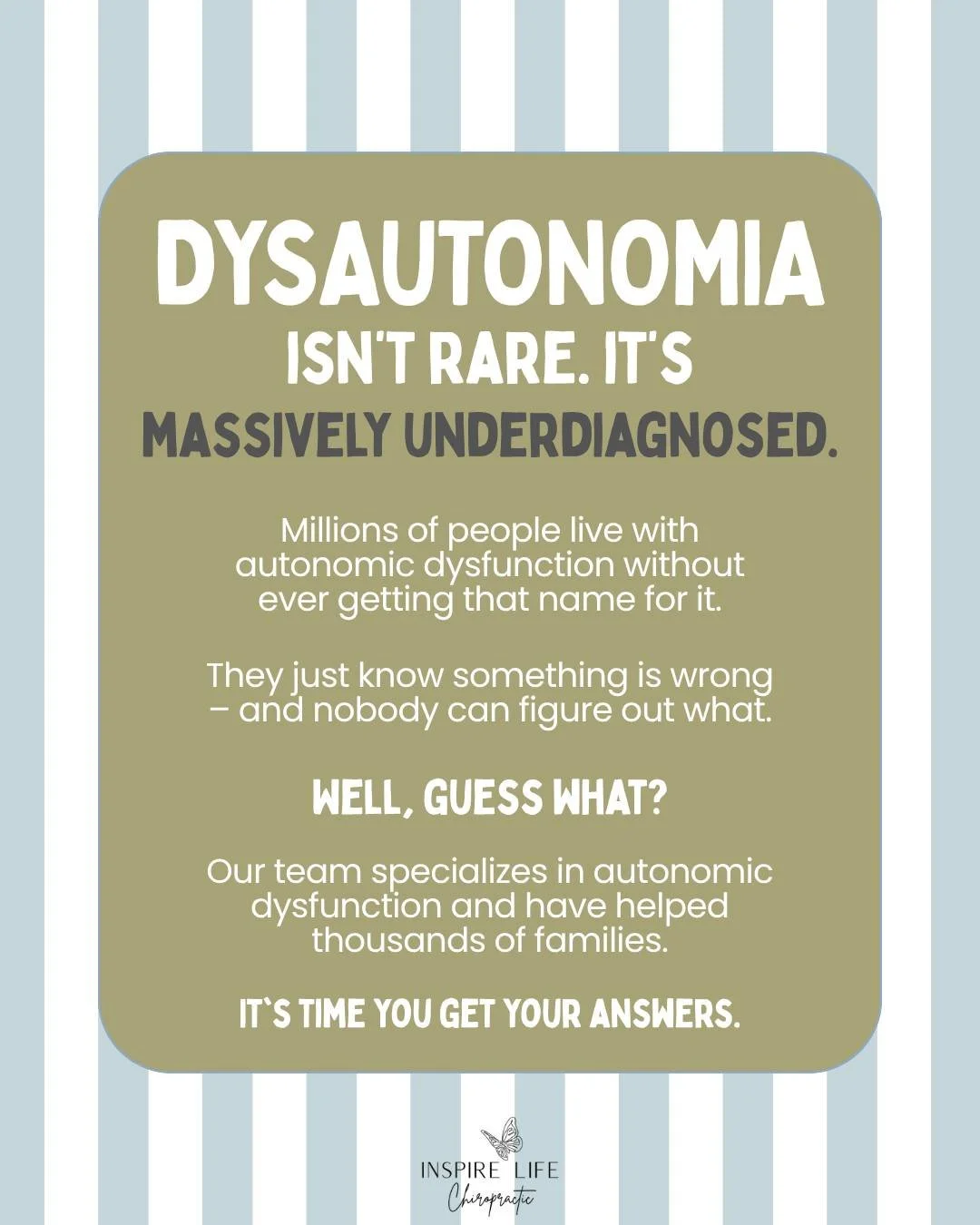Dysautonomia isn&rsquo;t rare. It&rsquo;s often just hard to recognize. 🧠

Dysautonomia is an umbrella term for disorders involving the autonomic nervous system, which helps regulate things your body does automatically, like heart rate, blood pressu