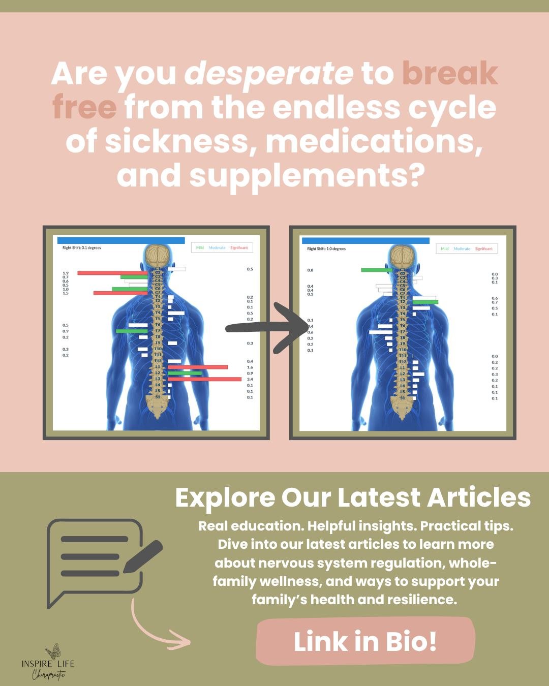 Are you tired of feeling like your family is constantly stuck in the cycle of sickness, medications, and supplements without really understanding what&rsquo;s going on? 🤧

There may be more to the story, and understanding the nervous system can be a