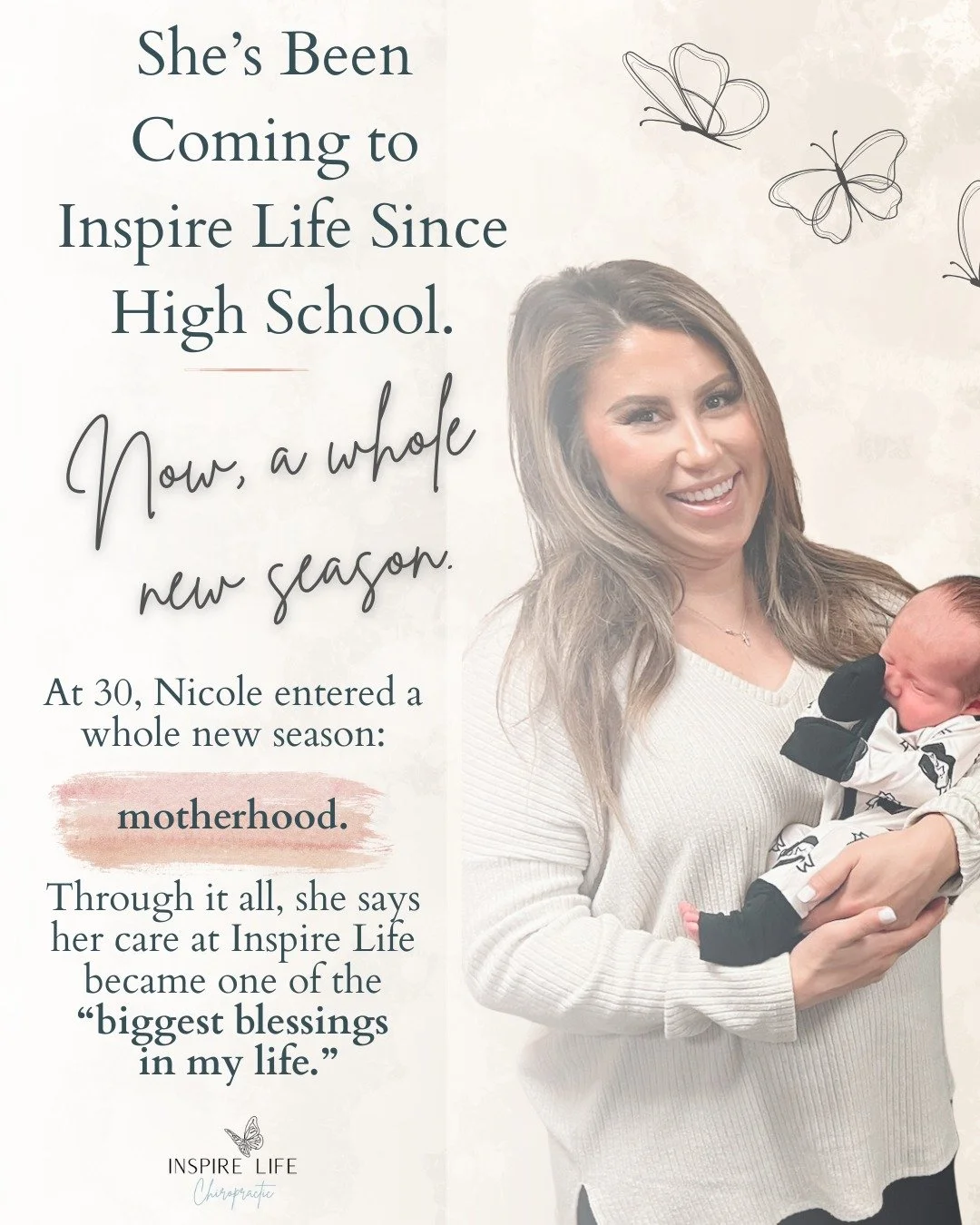 There&rsquo;s something so special about getting to care for someone through so many seasons of life. 🤍

Nicole first came to Inspire Life as a teenager. Years later, we had the privilege of supporting her throughout pregnancy, and now we get to wat