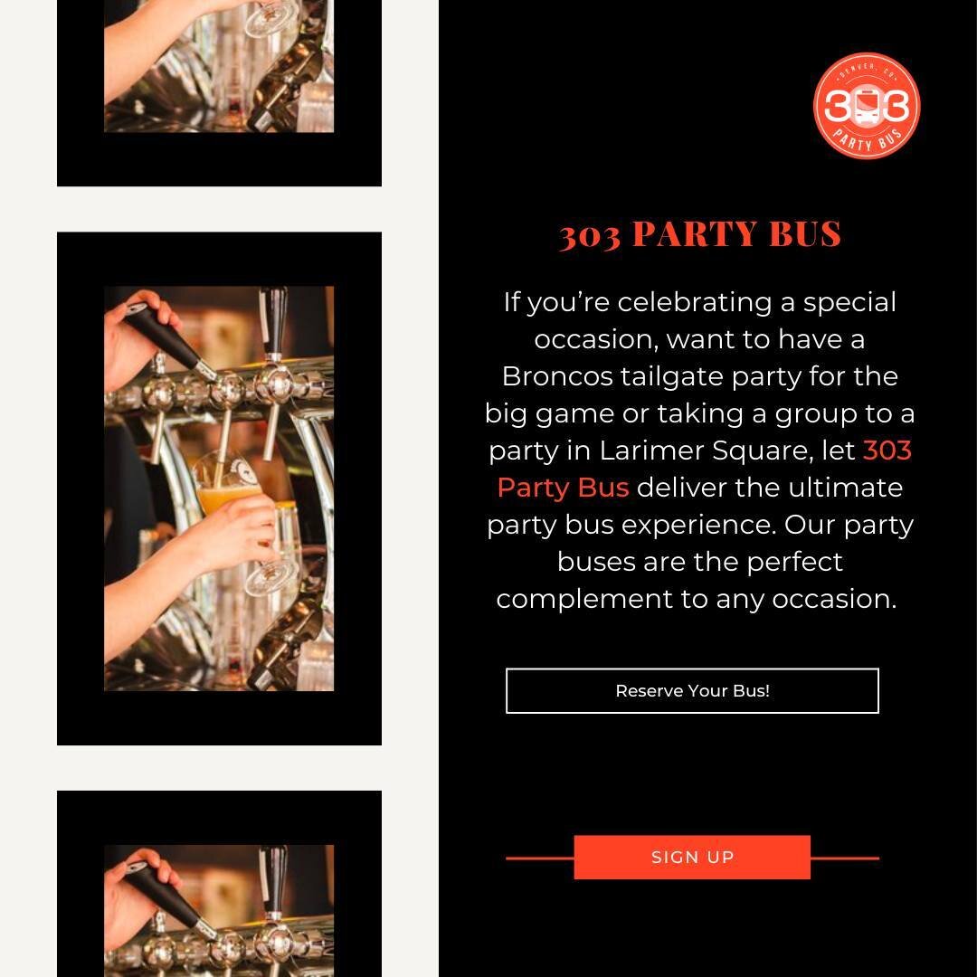 OUR SERVICES FOR ANY OCCASION. ⚡

Your #1 party bus service company for the metro Denver area, Boulder, Castle Rock, Colorado Springs, Greeley, Fort Collins, Black Hawk, and Central City! 🚘

If there&rsquo;s one thing we know how to do in Denver, it