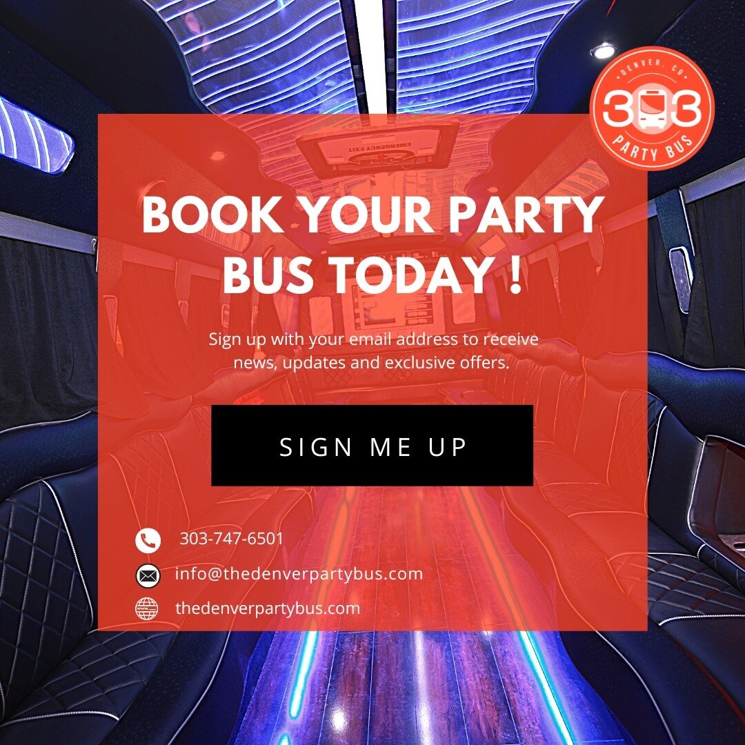 Realizing that there are few options in Denver for the transport of more than 15-20 people, we personally customized the 303 Party Bus to do just that. 🚌

We have 4 different bus sizes that comfortably fit anywhere from 15-42 passengers. 💥

We&rsqu