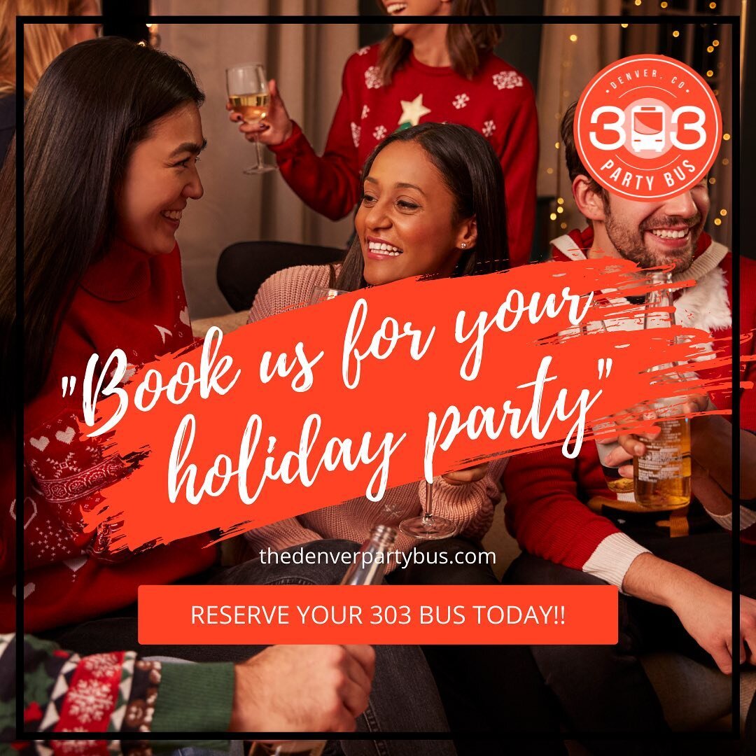 While the holiday season may be a bit stressful, it's of course a great time to spend with friends and family.🎊
It also brings a ton of party opportunities to your front doorstep. 💥

303 Party bus wants to build the best possible party on wheels &n