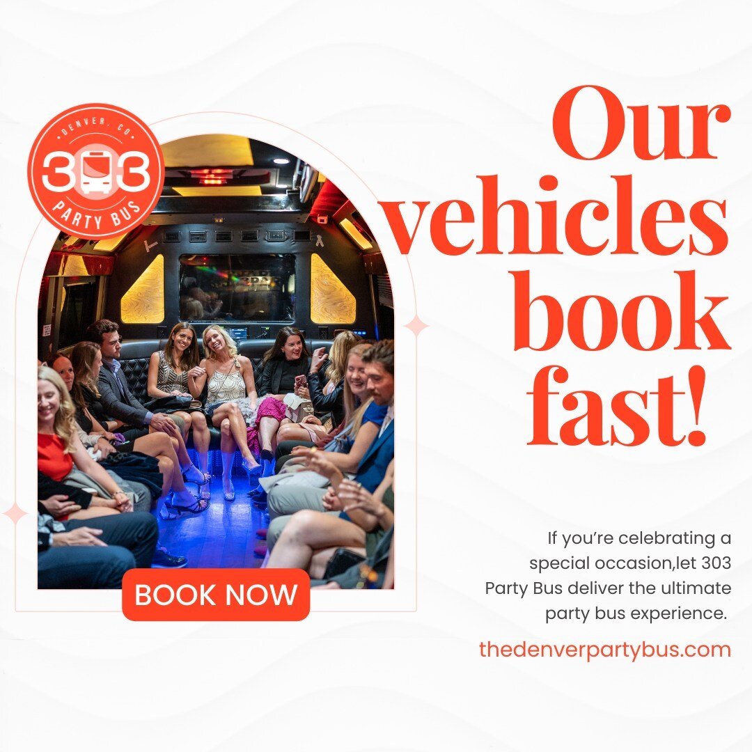 If you&rsquo;re celebrating a special occasion, let 303 Party Bus deliver the ultimate party bus experience. 🚍

Our party buses combine a classic appearance with the latest entertainment feature to provide the ultimate party experience. Custom surro