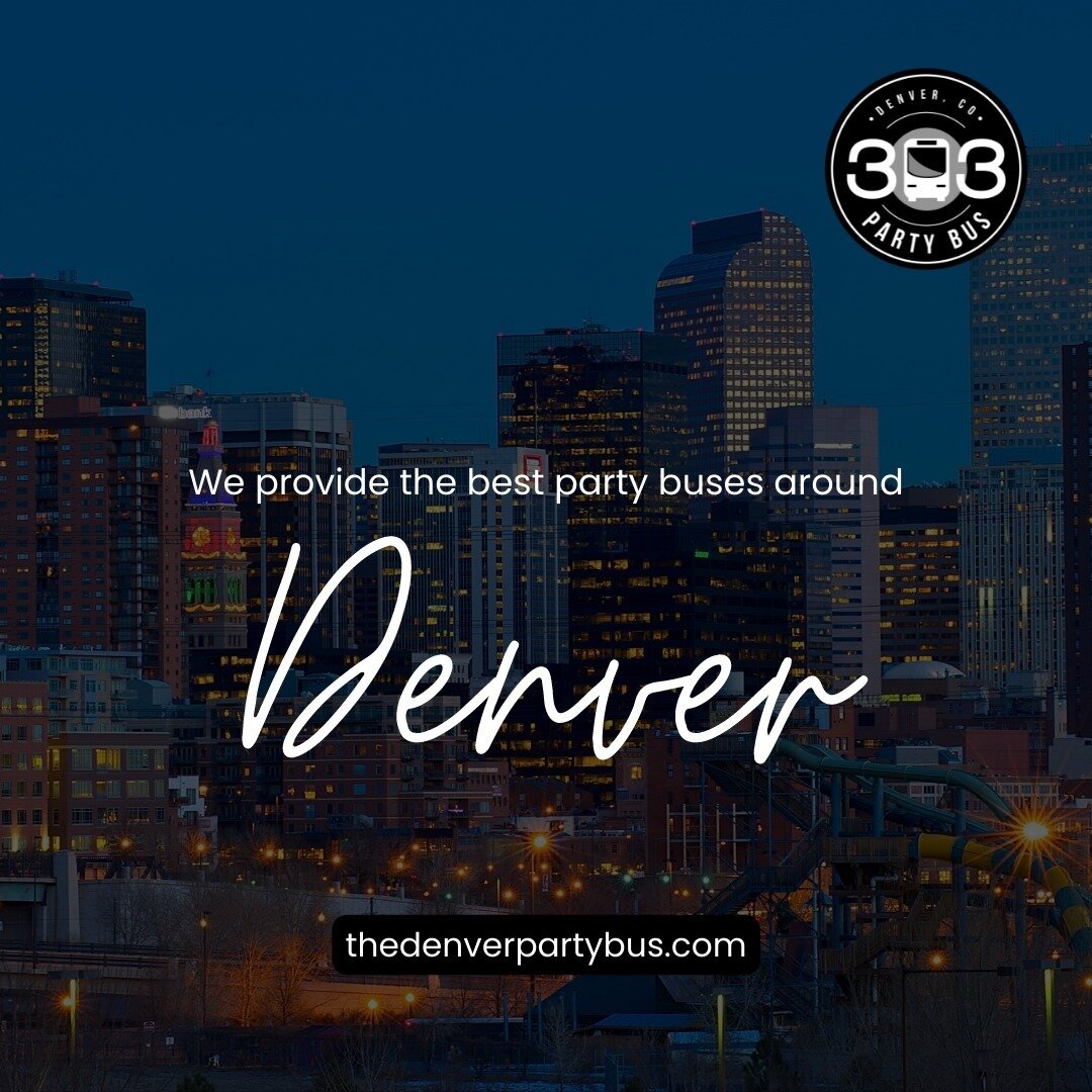 We provide the best party buses around Denver. 🚍

Our party bus rates are very affordable and we provide top-notch service. 
✅
Book a limo bus today and don&rsquo;t worry about drinking and driving. 🍻

Let our fully certified and courteous chauffeu