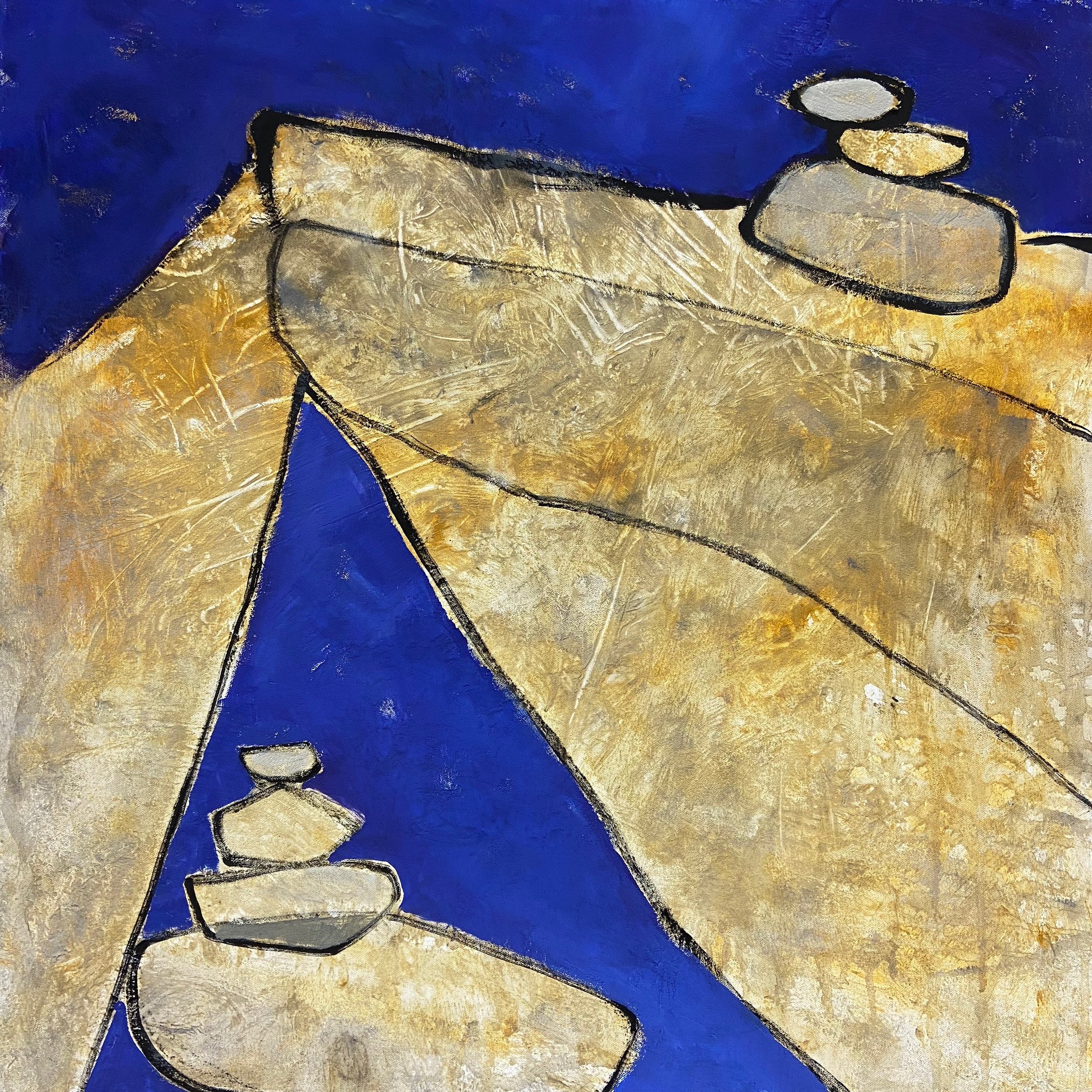 NID D'AIGLE 2022, acrylic on canvas, 80x80cm, 950€