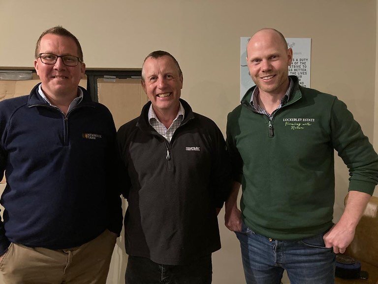 We had a great time last night talking about Newhouse Farm, farming practices and our responses to the challenges we face in an ever changing world, alongside Craig Livingstone of @prestonfarms @lockerleyestate 
and David Miller of @wheatsheaf_farmin