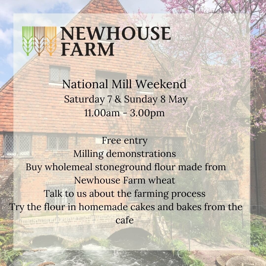 Join us at Winchester City Mill this weekend for National Mill Weekend celebrations, where we will be talking about our farming processes and the wheat we supply to make their stoneground wholemeal flour 🌾⁠
⁠
See the millers in action with milling d