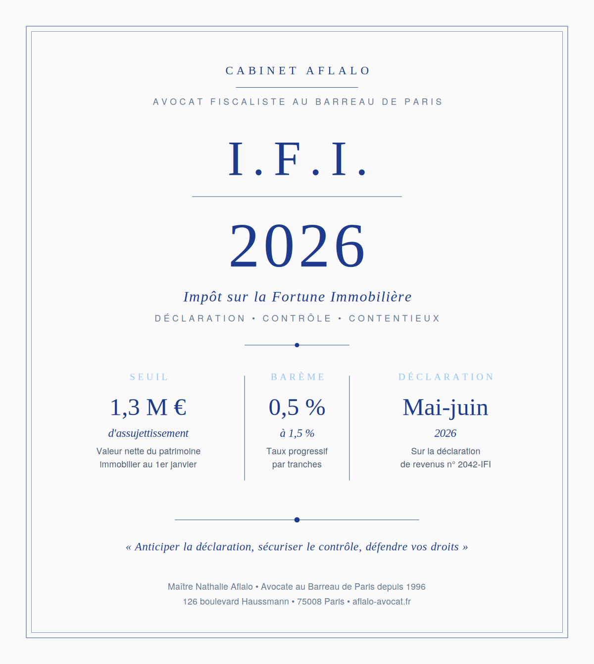 Déclaration IFI 2026