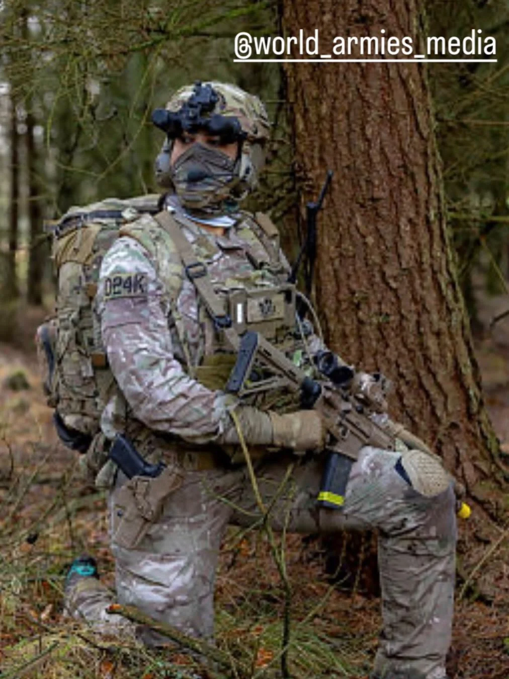 Pictured on 31st January 2026. A member of the 4th Battalion, Ranger Regiment ( 4 Ranger) about to conduct an assault on a target building to neutralise the threat during a training exercise as part of Exercise Hyperion Storm. Call sign patch by STAB