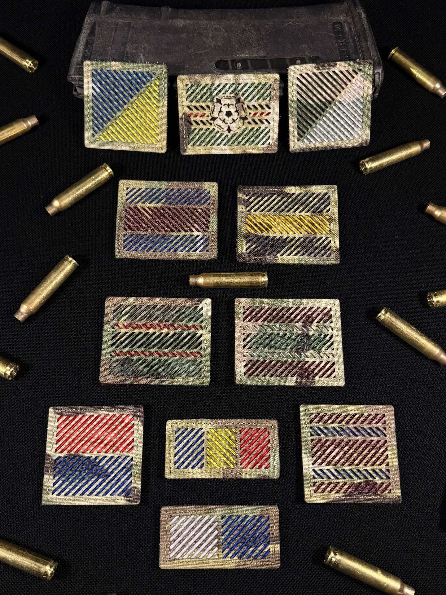 Stand out by blending in with our new Subdued TRFs! 

Laser cut with our unique angled cut-outs to subdue the design. Made from the same strong Multicam laminate our other products, you can rely on them to last. Made with corresponding non-IRR backer