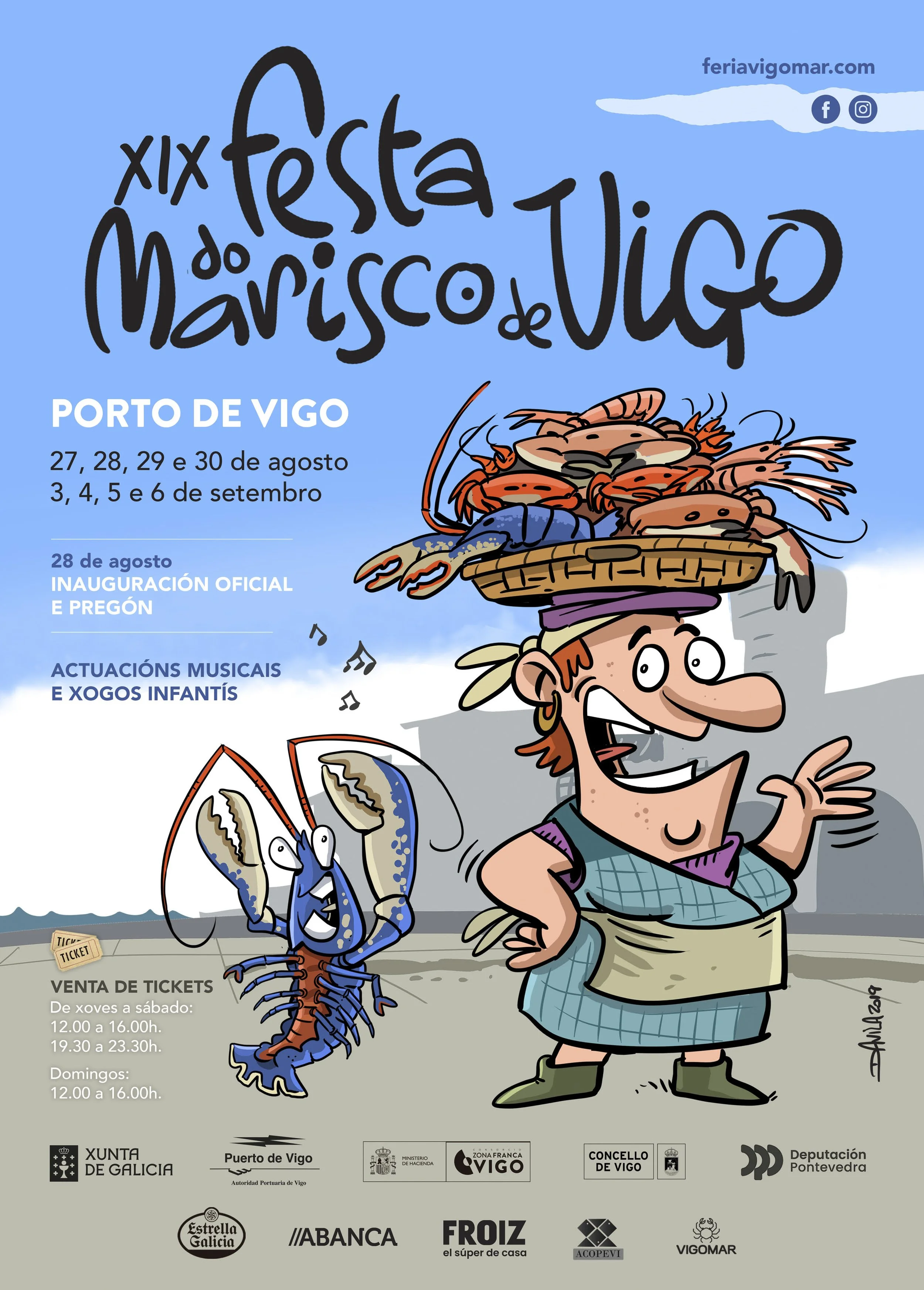 Festa do Marisco en Vigo.