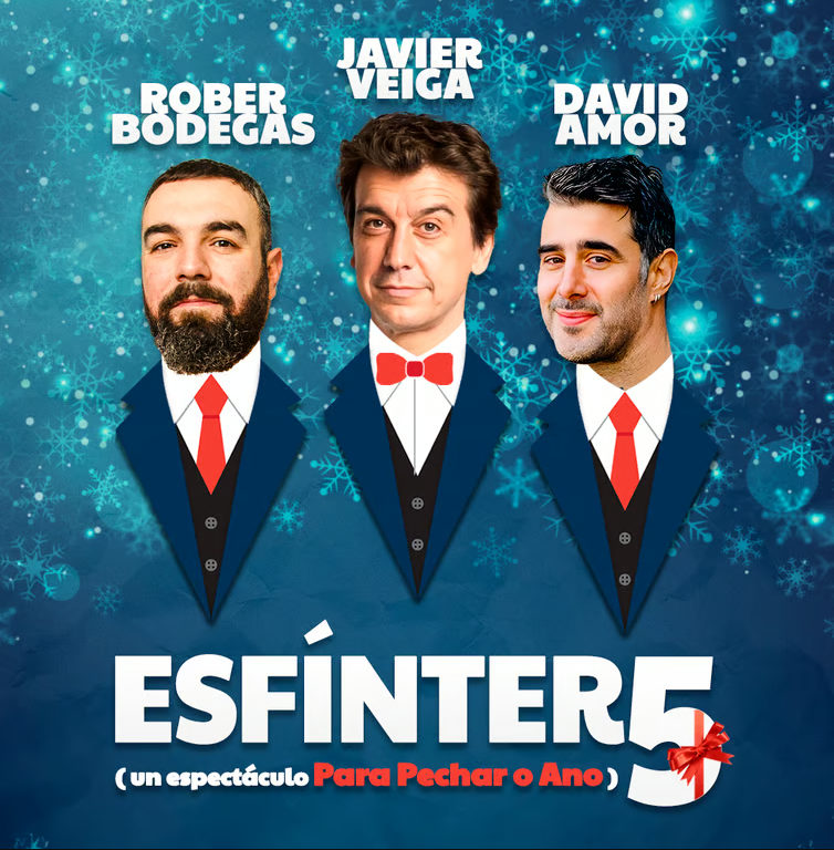 "Esfínter 5" con Rober Bodegas, Javier Veiga y David Amor en Vigo.