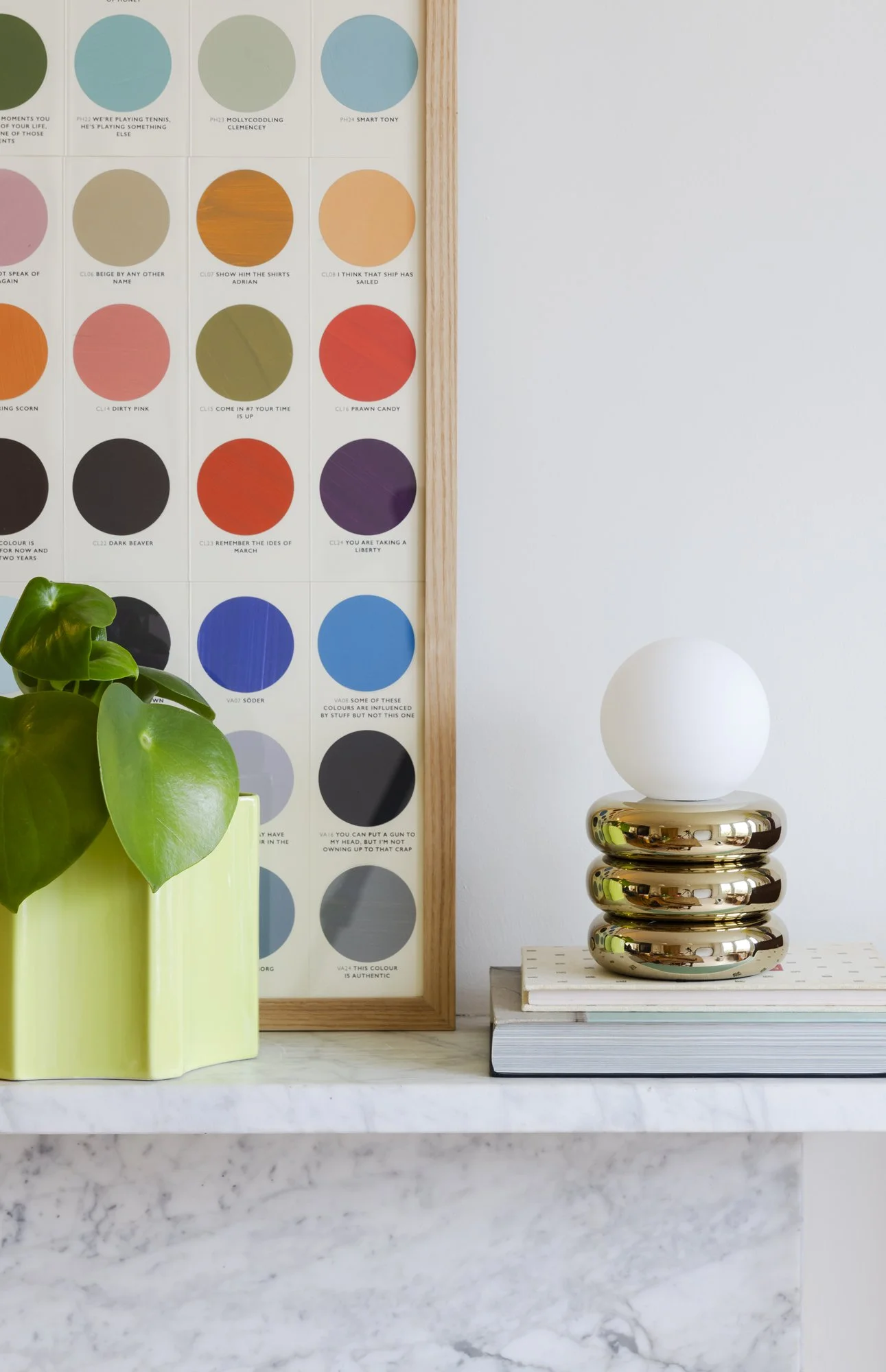 Brass tube rechargeable table lamp