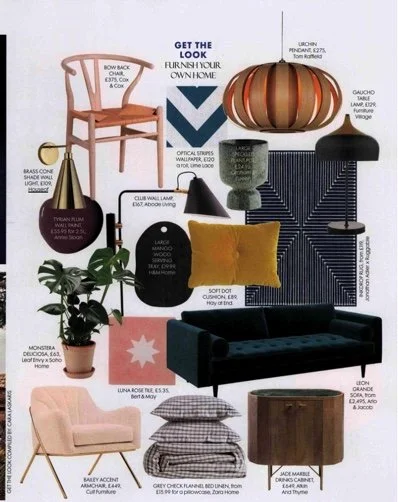 RED: Brass cone wall light