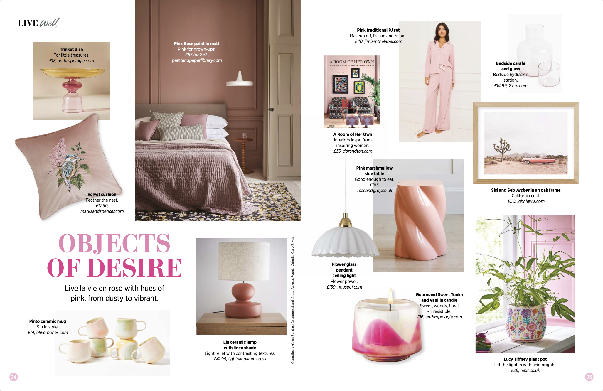 Liz Earle - Objects of Desire - Flower Glass Pendant