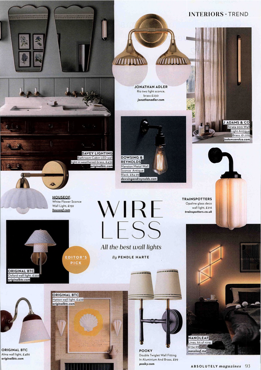 Absolutely Surrey - Wireless - White Flower Sconce Wall Light