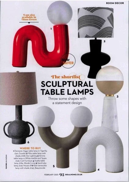 Ideal home: Sand tube table lamp