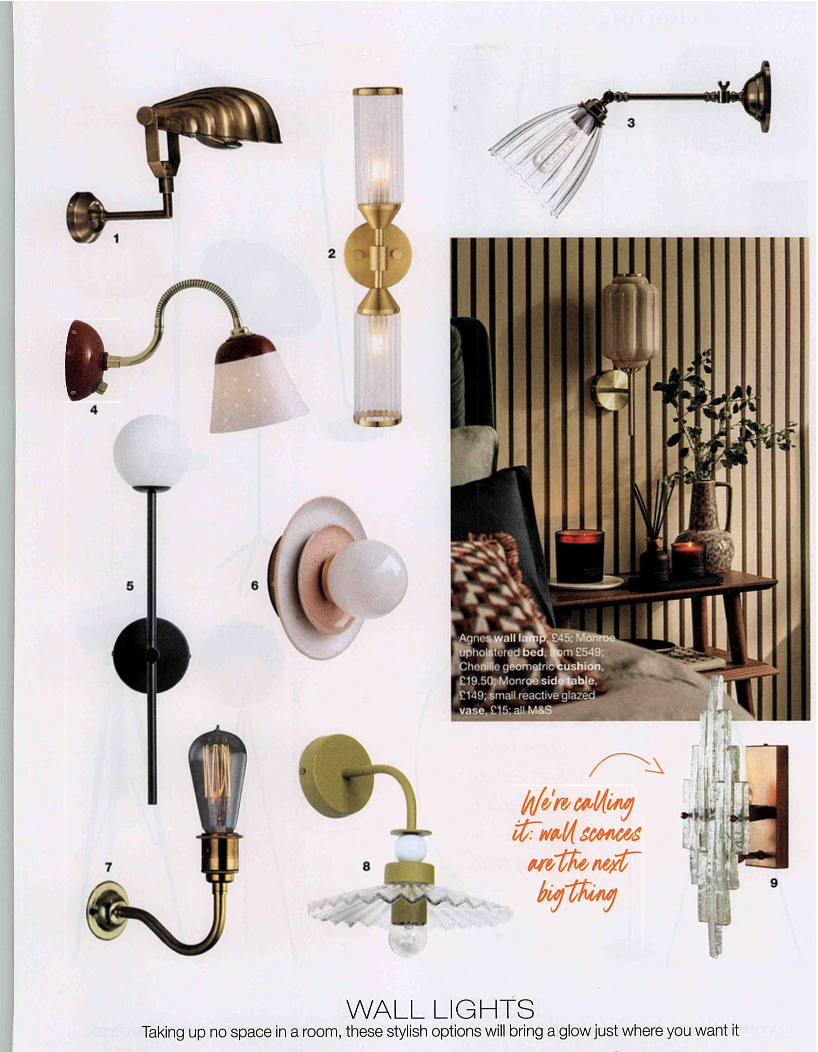 House Beautiful - Lighting for Every Home - The Ribbed Wall Lamp