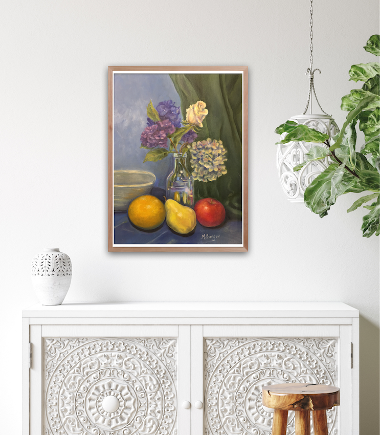 Togetherness-Hydrangea-rose-fruit-painting-insitu.png