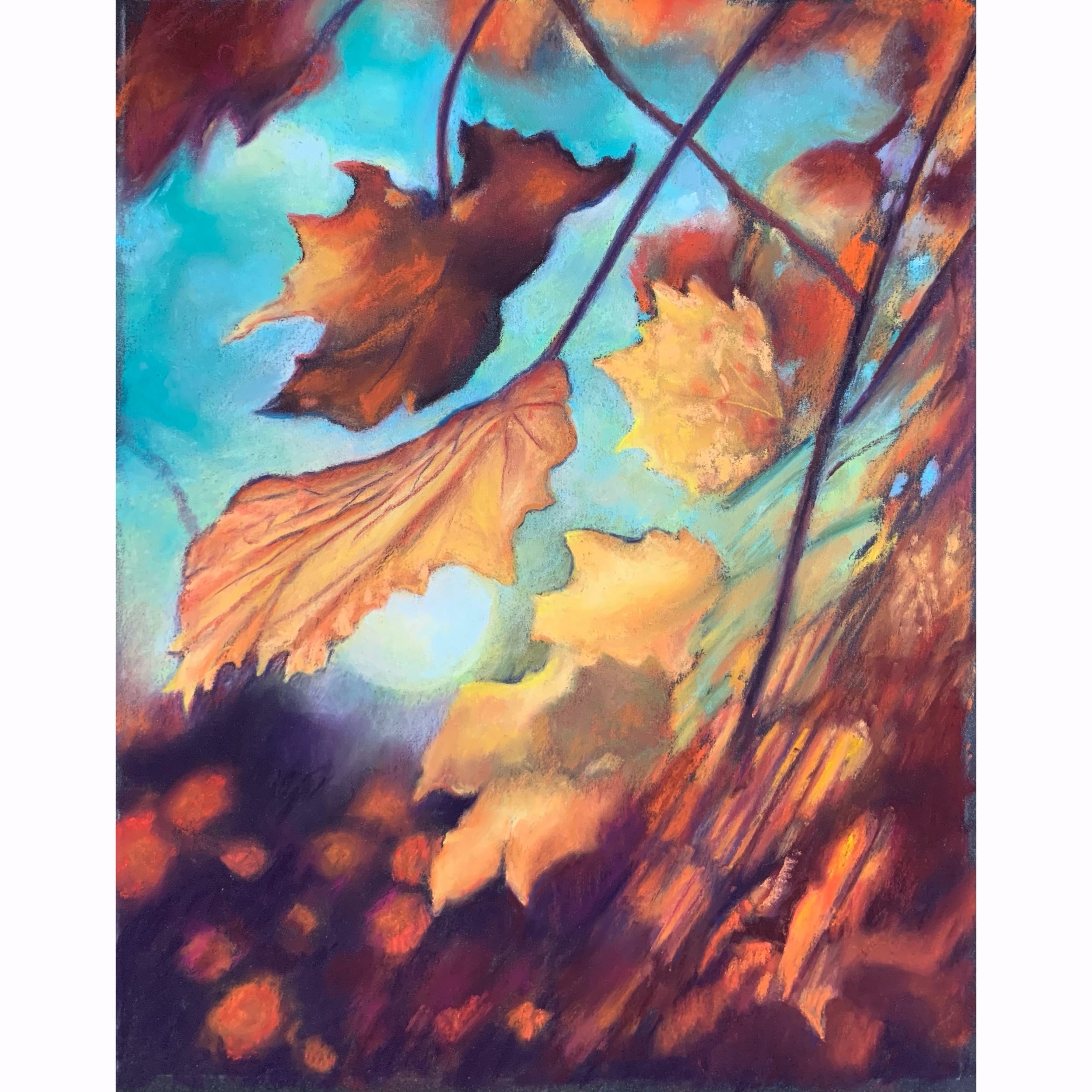 Making It Through 8 x 10" excluding mat and frame. Pastel on sanded paper, framed. #2010