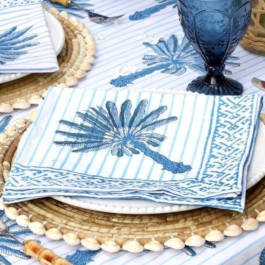 Fringed Cloth Napkins and Napkin Rings Pattern