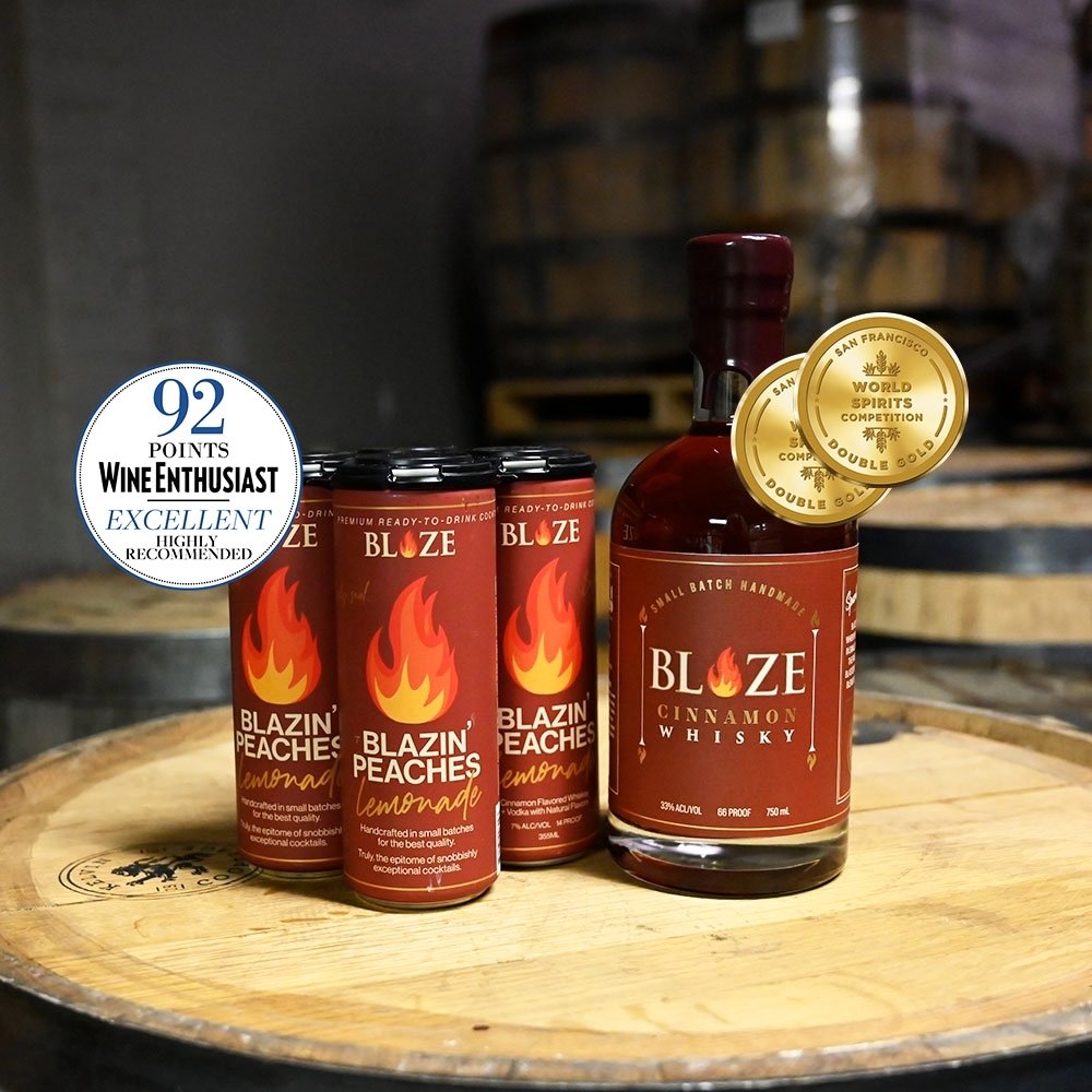 Made with a Double Gold award-winning @blazebourbon it's no wonder our Blazin' Peaches Lemonade RTD cocktail scored 92 points with @wineenthusiast
Have you tried it yet? Comment 🍑 if you are a fan!