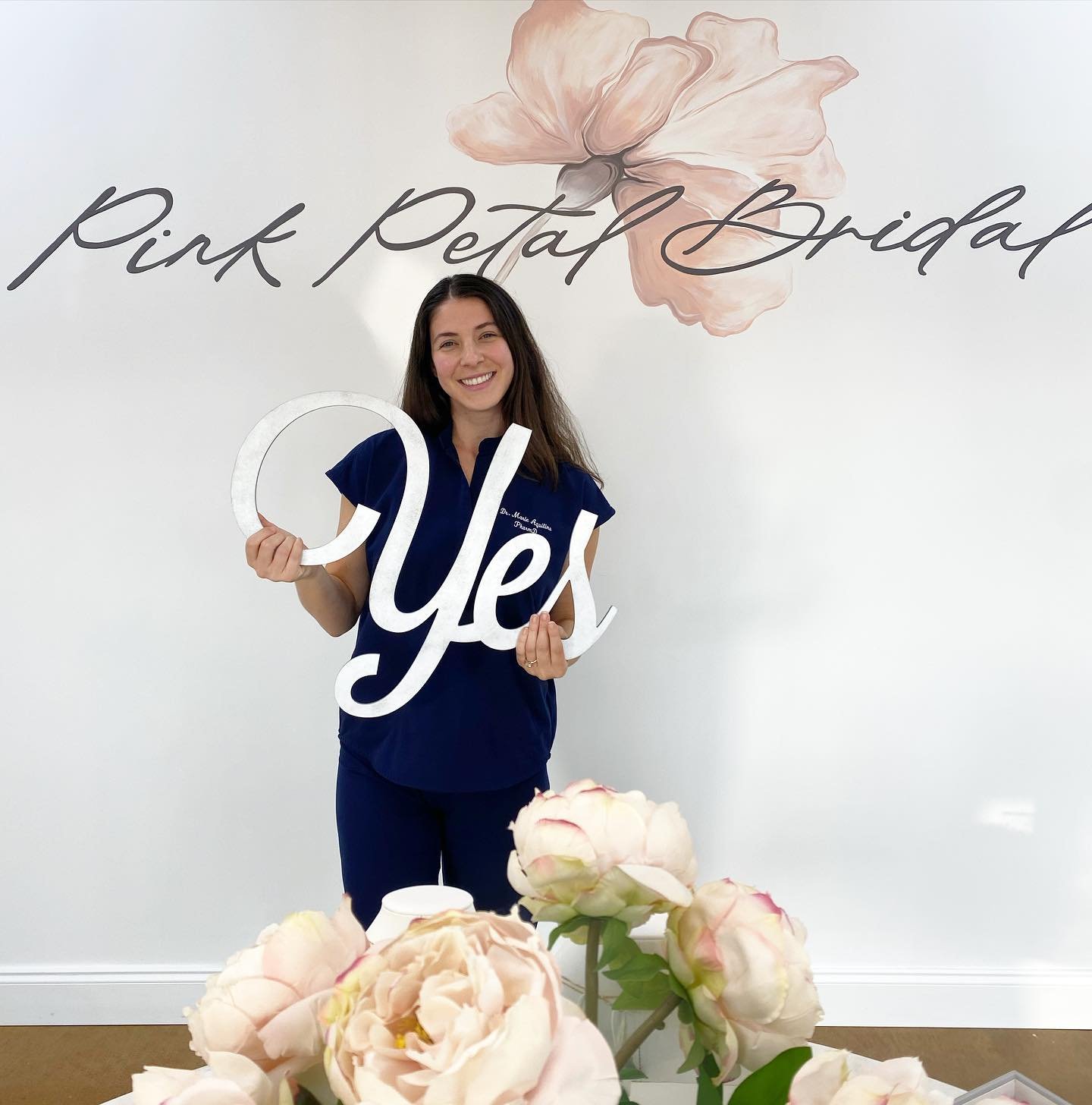 Congratulations Marie!! You said &ldquo;YES&rdquo; to your dream dress. You are going to be such a beautiful bride!💗 
.
.
#pinkpetalbride #isaidyestothedress 
#bridetobe #wedding2025