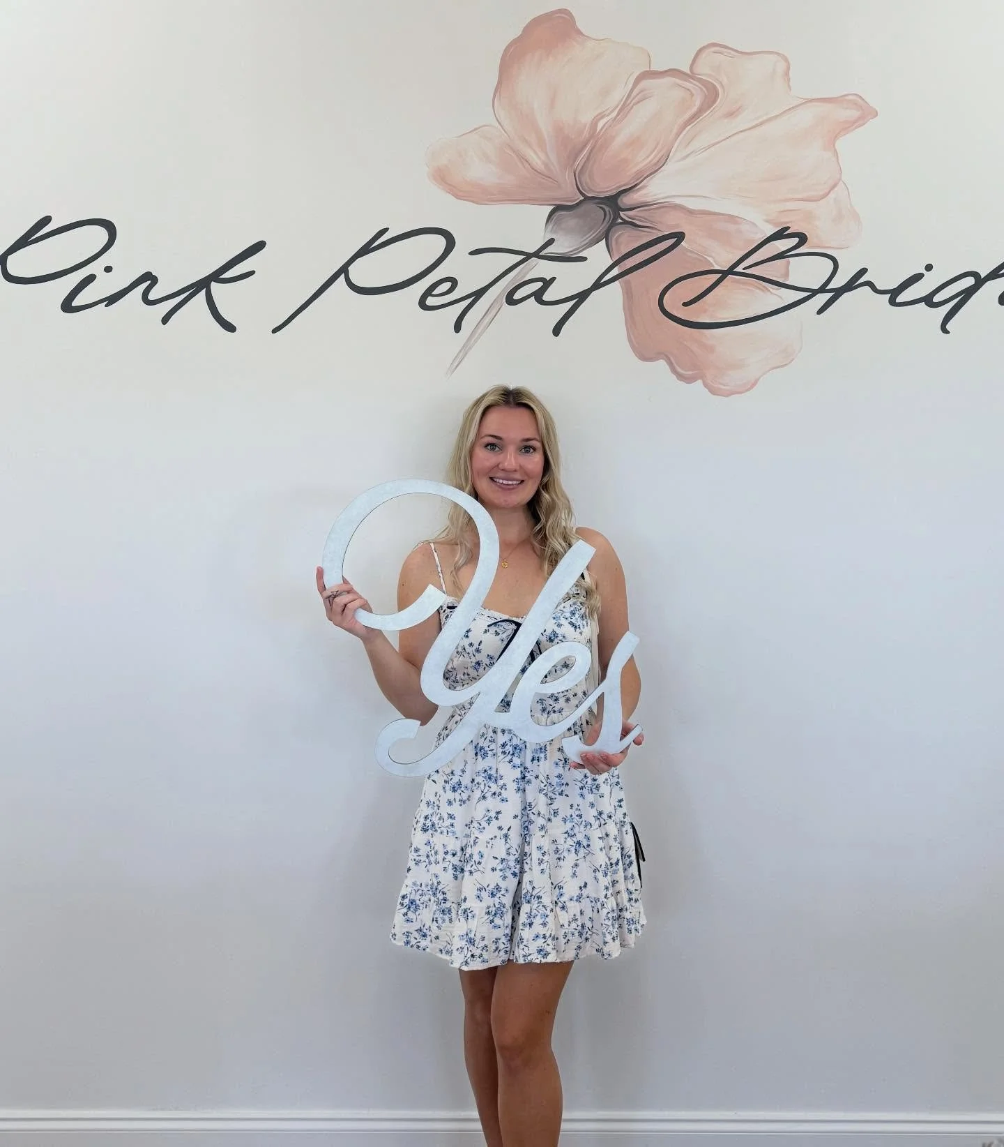 Congratulations Emma! It was such a pleasure meeting you and your beautiful family today💗 I loved helping you say &ldquo;YES&rdquo; to your dream dress!!
.
#pinkpetalbride #isaidyestothedress #wedding2027 #dreamdress