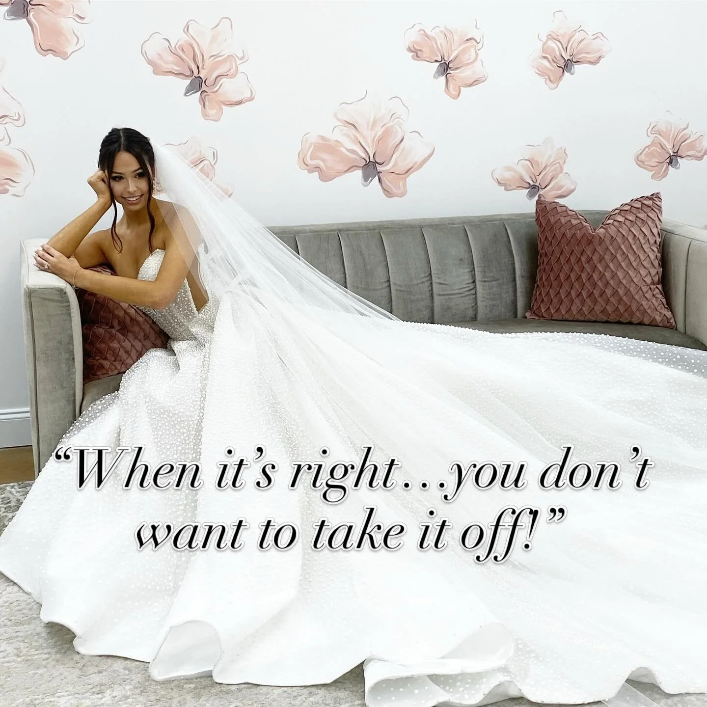 When you get that feeling it&rsquo;s your dream dress you don&rsquo;t want to take it off!! #isaidyestothedress