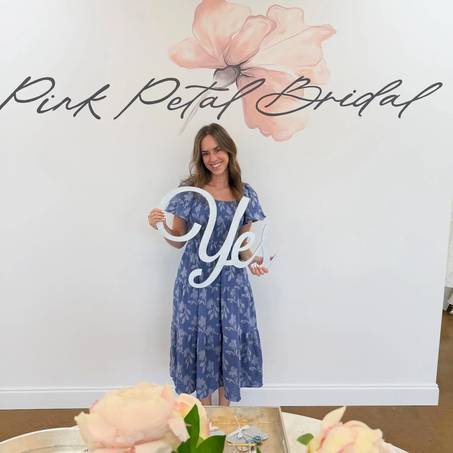 Congratulations Catherine! You said &ldquo;Yes&rdquo; to your dream dress! You are going to be such a beautiful bride!!💗💗
.
#pinkpetalbride #isaidyestothedress #wedding2026 #dreamdress