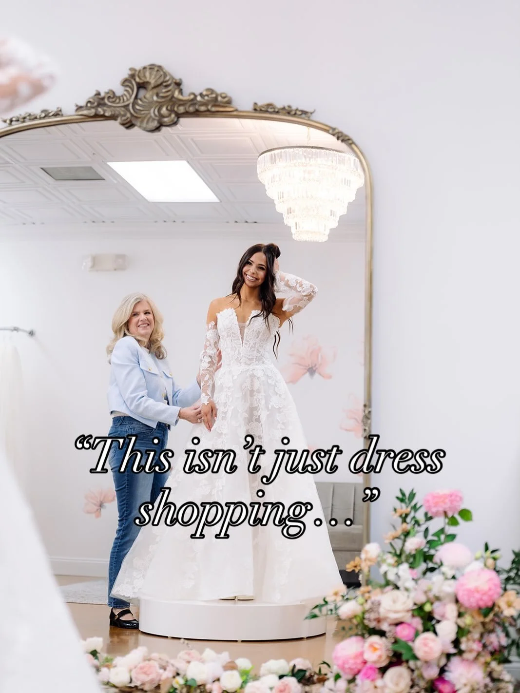 You don&rsquo;t want racks of dresses.
You don&rsquo;t want opinions pulling you in every direction.
You want your moment!
The one where you look in the mirror&hellip;
and feel like the version of yourself you&rsquo;ve been picturing in your mind💗
A