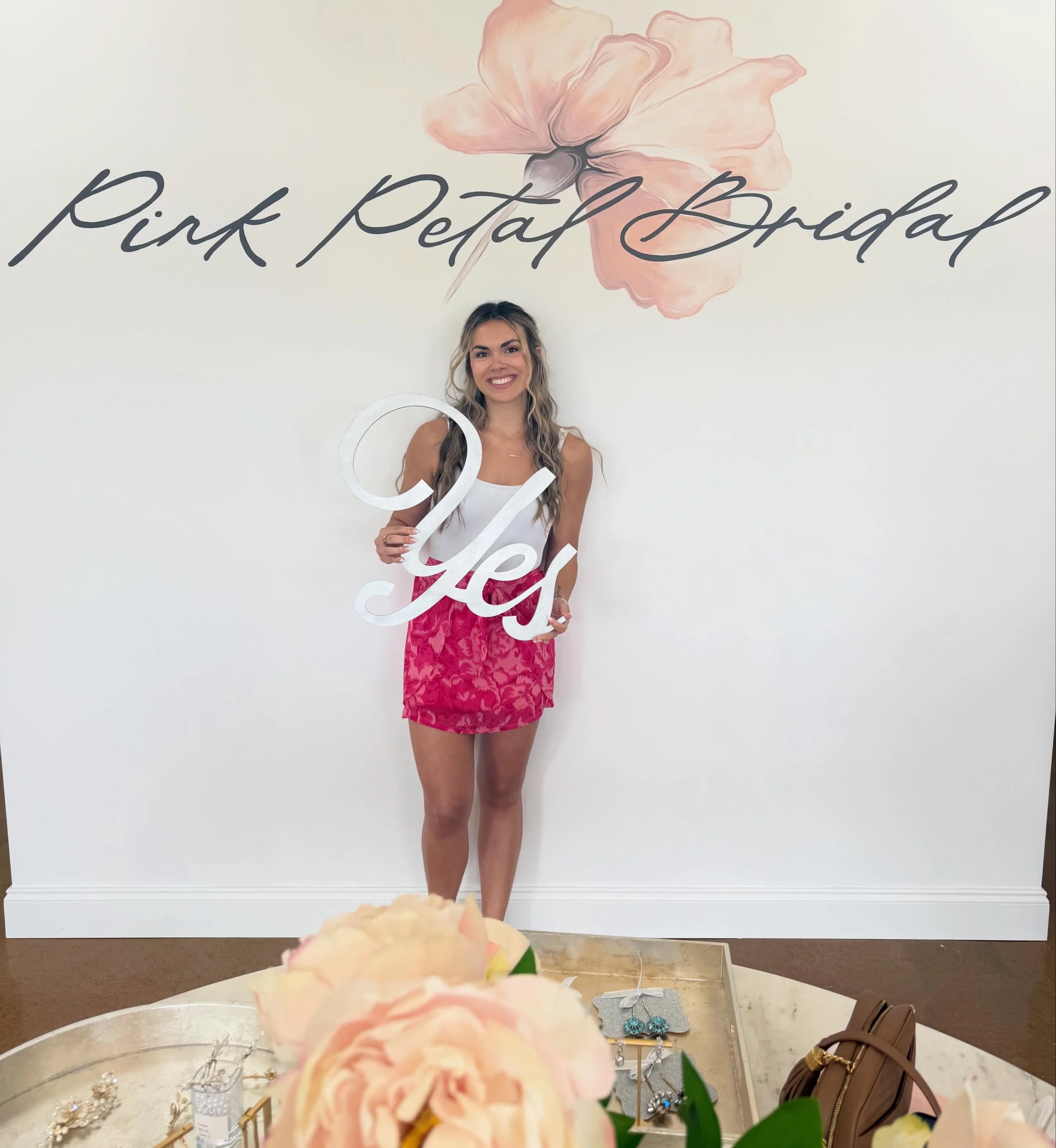 Congratulations Melanie! You said &ldquo;YES&rdquo; to your dream dress! What a fun afternoon meeting you and your family &amp; friends! I am so excited for you! 
#pinkpetalbride #wedding2027 #dreambride #isaidyestothedress