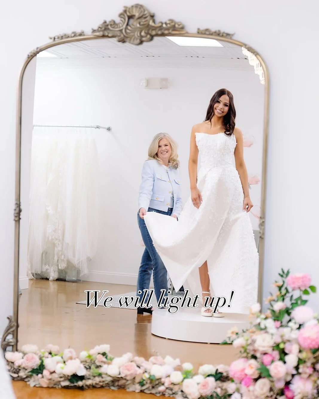 Not just a dress transformation &mdash; a confidence transformation 🤍
I love watching brides light up when they find THEIR gown💗💗 
It&rsquo;s my &ldquo;why&rdquo;